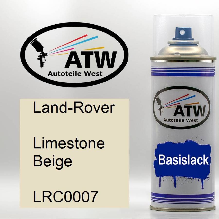 Land-Rover, Limestone Beige, LRC0007: 400ml Sprühdose, von ATW Autoteile West.